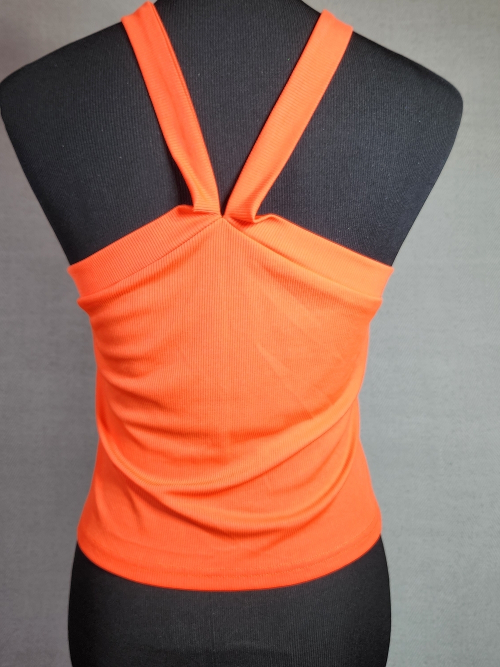 Womens Tank Top & High Waist Floral Tie Shorts in Coral & Sky Blue Size L - Picture 9 of 13